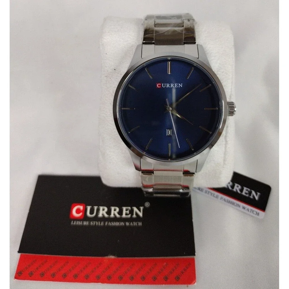 Men's Curren Fashion Watch With Date Function - Minimalist Style - Free Gift